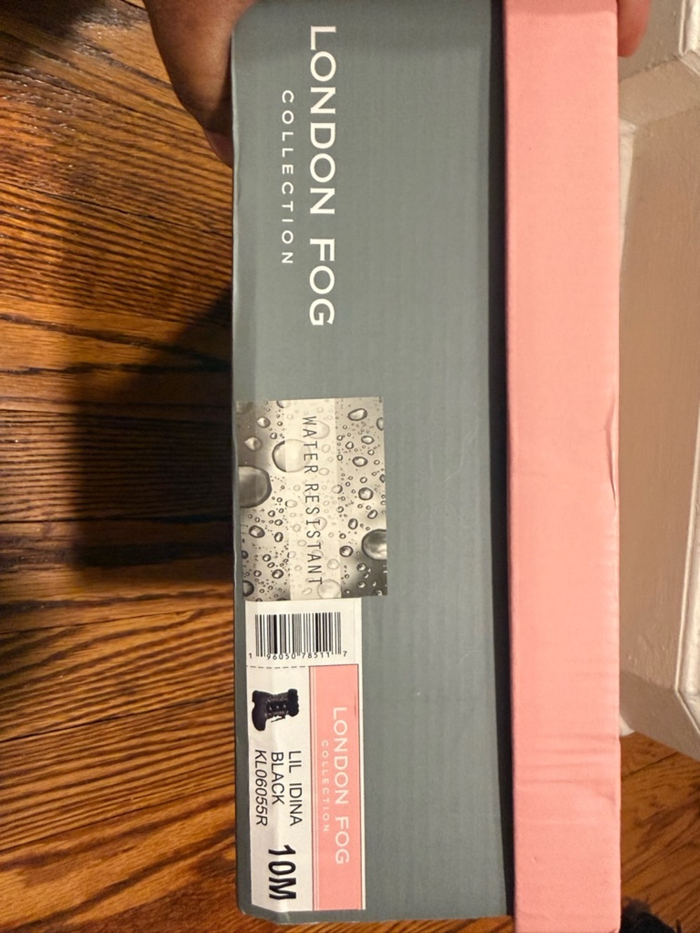 Brand NWT London Fog Black and Pink Glitter Water Proof Snow Boots